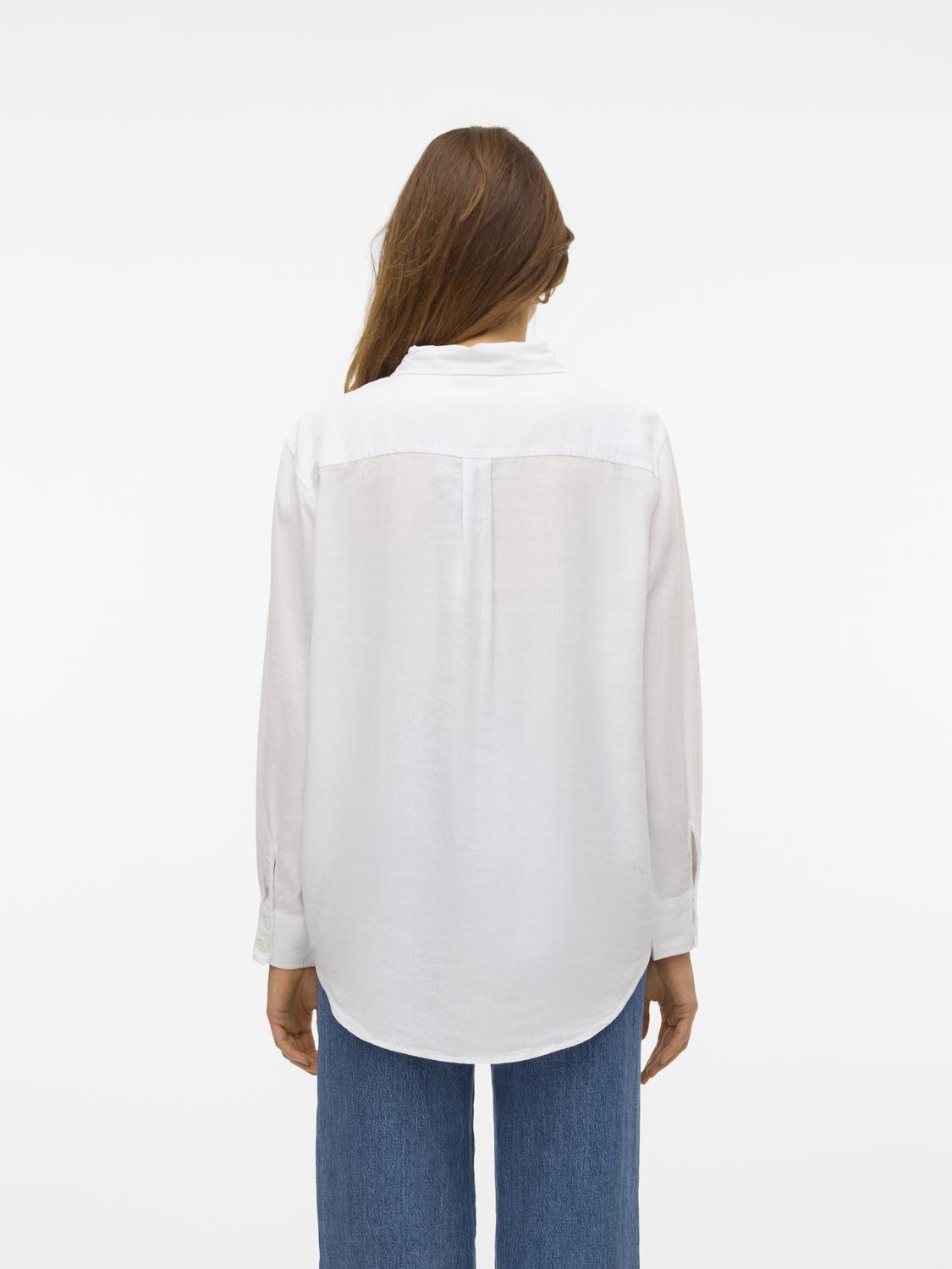VMLINN Shirt - Snow White - VERO MODA & VILA Bergvik